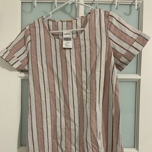 White and red striped tunic